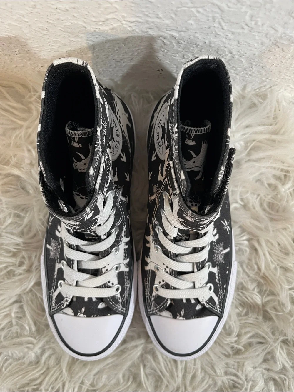 Converse Chuck Taylor All Star EasyOn High PS 'Dino Party' Size 3 NEW